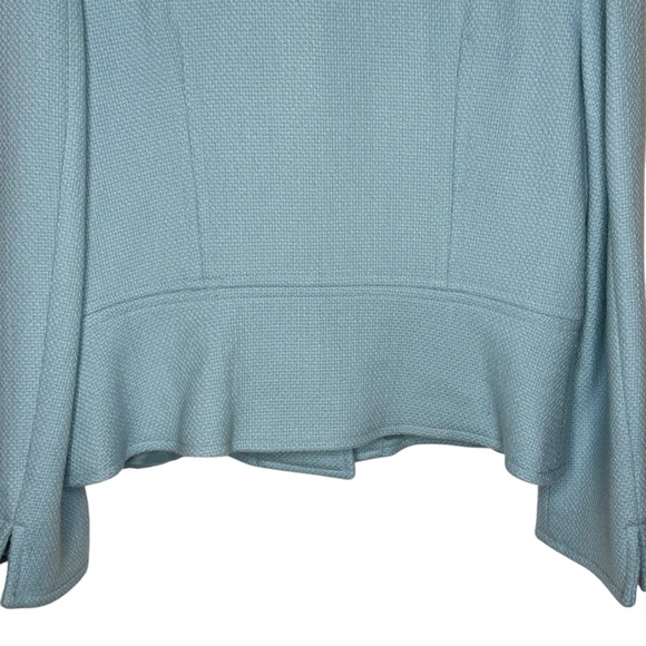 Talbots Women’s Powder Blue Chunky Button Blazer Jacket Size 14 Retro Classic - Picture 9 of 16